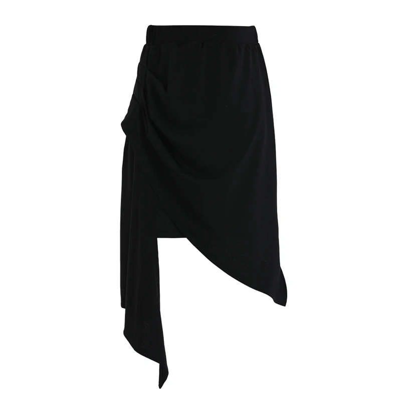 

Ladies New Latin Dance Skirt Sexy Black Irregular Practice Skirt Art Test Skirt Chacha Samba Tango Latin Dance Skirts DN8726