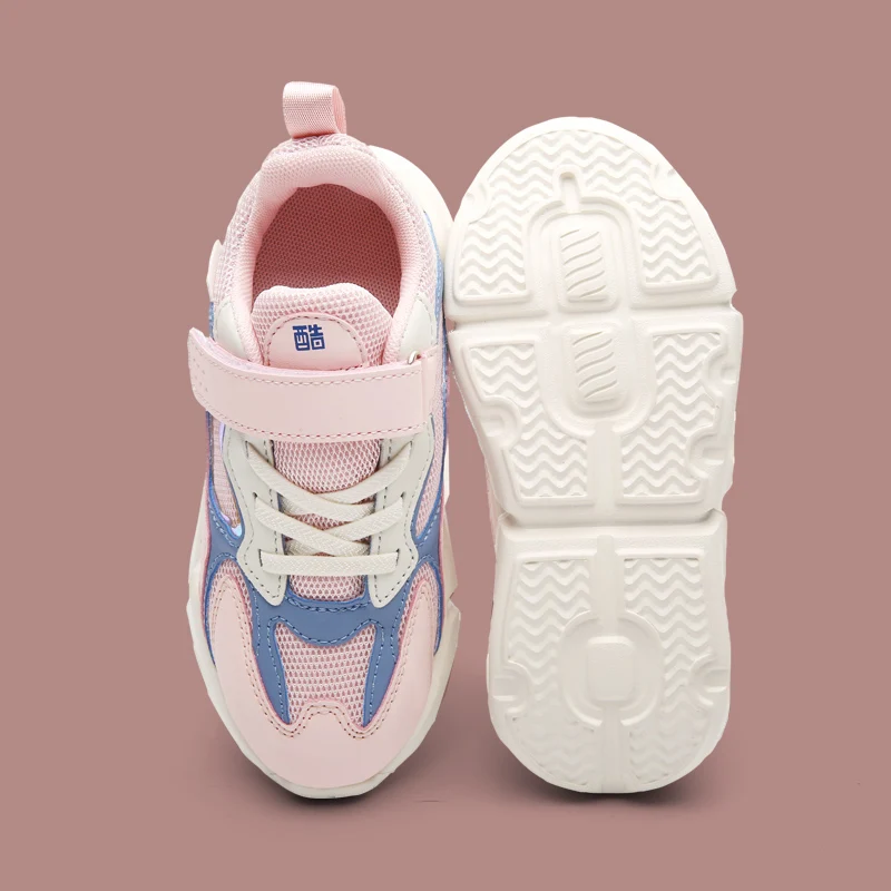 Обувь для девочек папы Детская обувь бега Кроссовки мальчиков Сезон осень