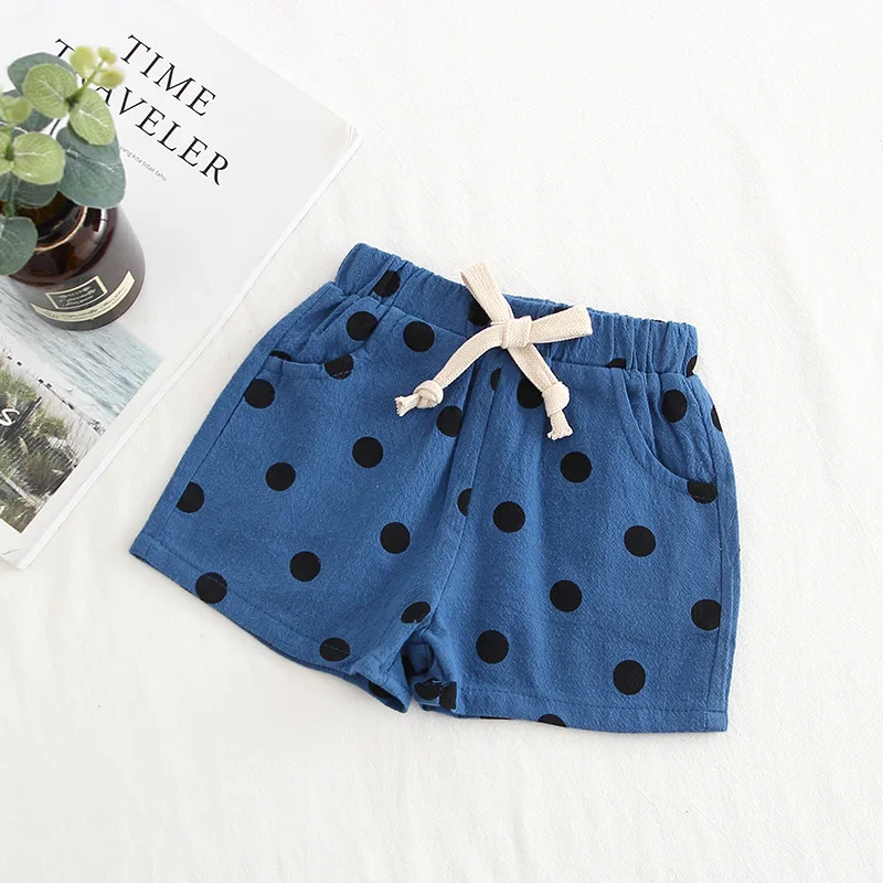 

Rlyaeiz 2020 Summer Dot Mixed Color Cotton Kids Shorts For Boys and Girls Trousers Casual Cute Pants baby kids Clothes