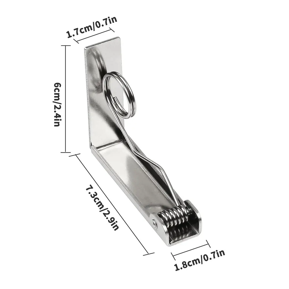 

8Pcs Stainless Steel Tablecloth Clip Table Cloth Clamps Holder for Party Wedding Clips Adjust To Suit The Thickness of Table