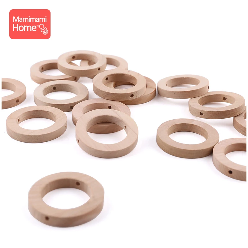 30 мм Детские деревянный Прорезыватель для зубов в форме кольца буровая установка