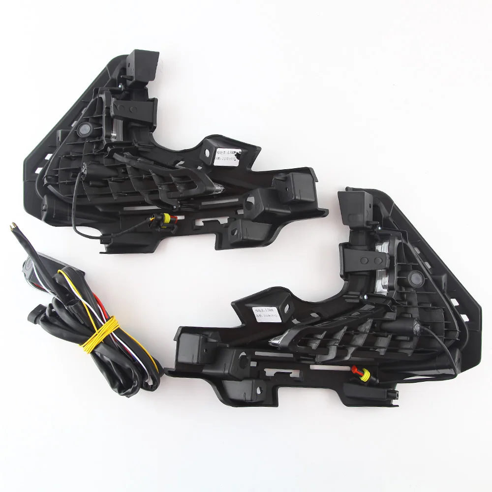 

Eosuns Led Drl Daytime Running Light for Hyundai Santana 2020 with Dynamic Moving Yellow Turn Signal