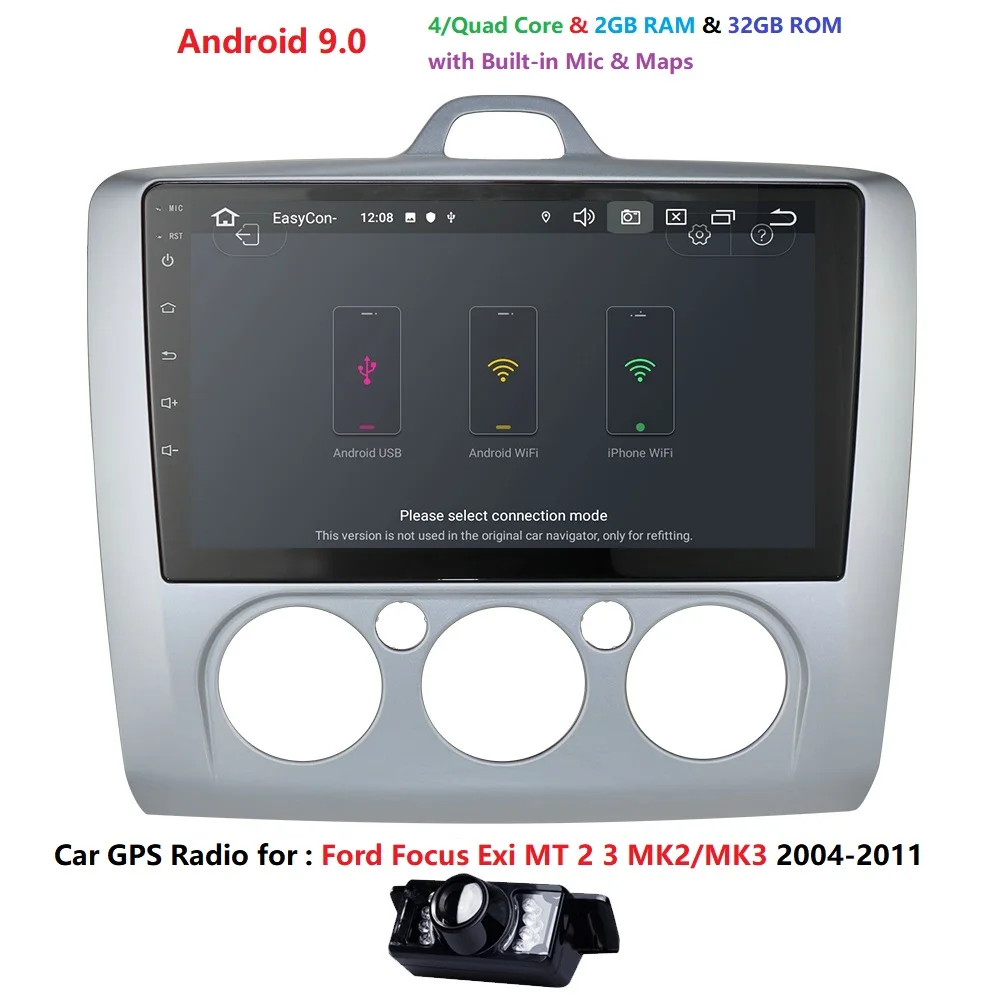 Сенсорный Экран ОЗУ 2 Гб ПЗУ 32 ГБ Android 9 0 автомобильный стерео GPS навигатор плеер