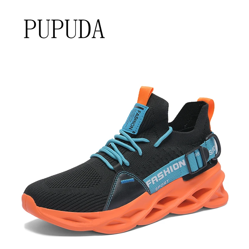 

PUPUDA Men Casual Shoes Breathable Sport Sneakers Men Summer Couple Shoes Yellow Basketball Shoes Women Plus Size Men Sneakers