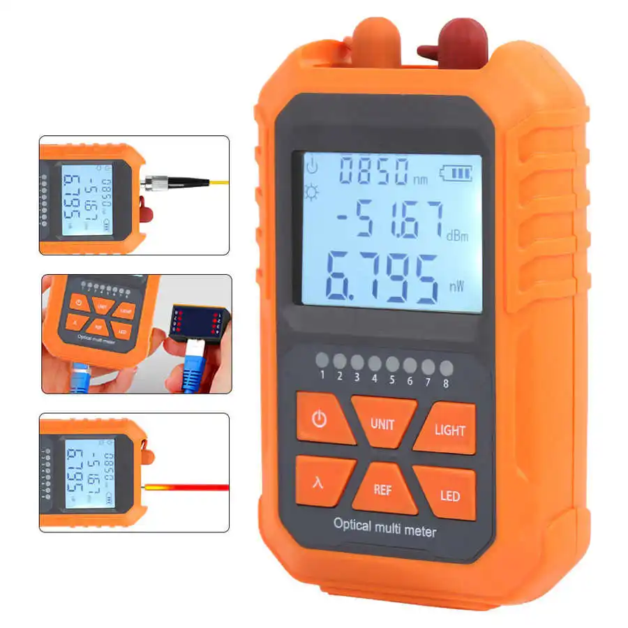 DC3-6V Mini FC/SC/ST оптический измеритель мощности от-70 до + 3 дБ тестер затухания