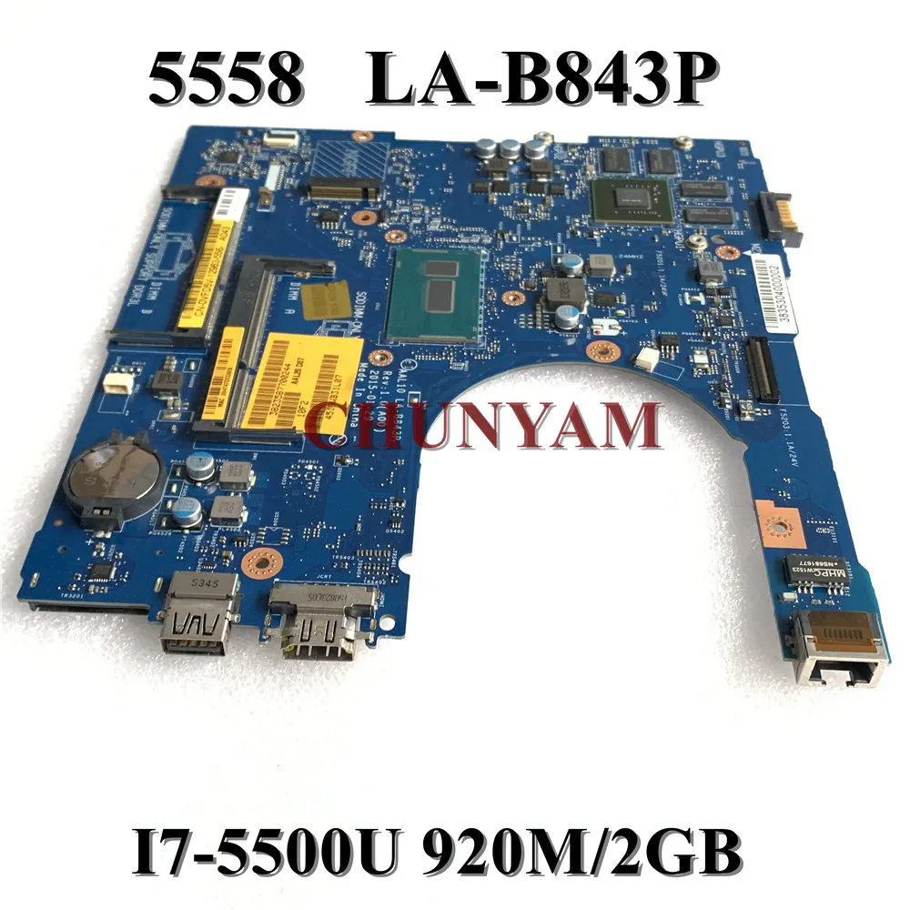 Новая модель 920M/2GB для ноутбука dell Inspiron 5458 5558 5758 материнская плата 100%