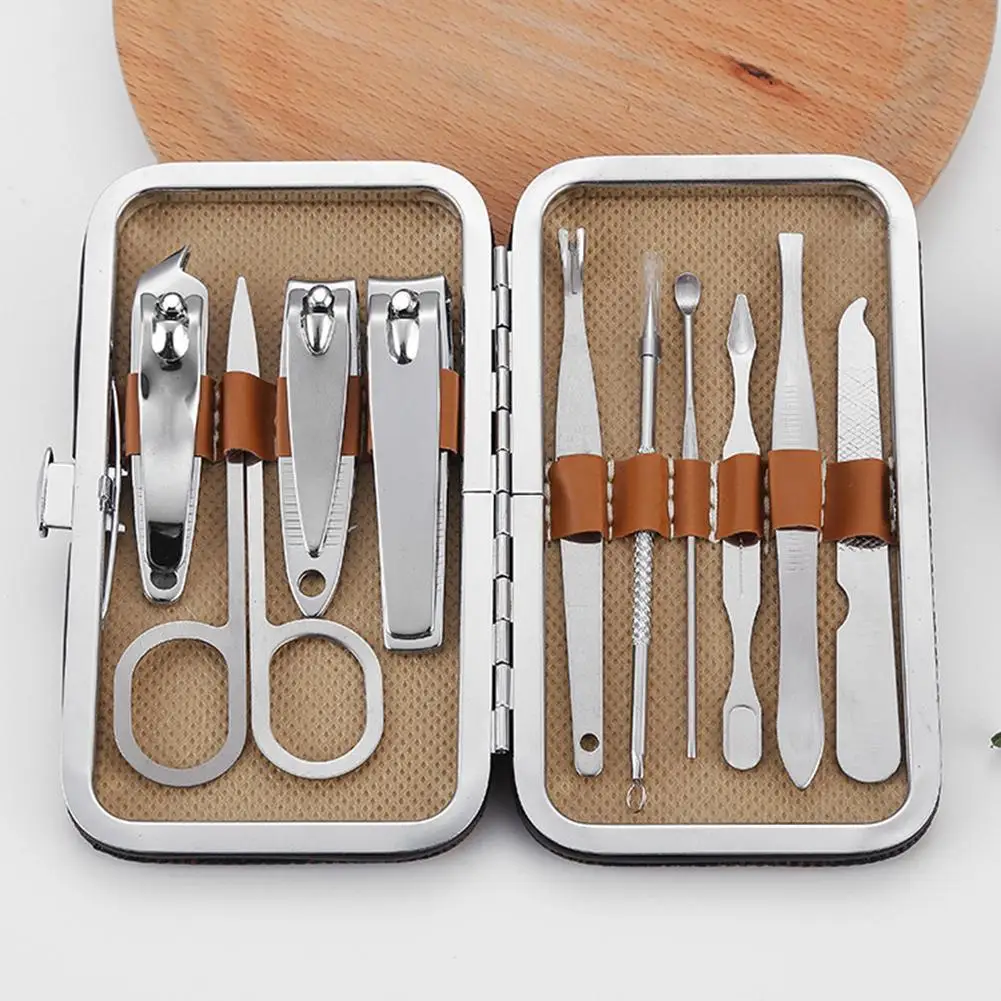 10 шт. Нержавеющая сталь машинки для стрижки ногтей файл ножницы Ухо Палочки