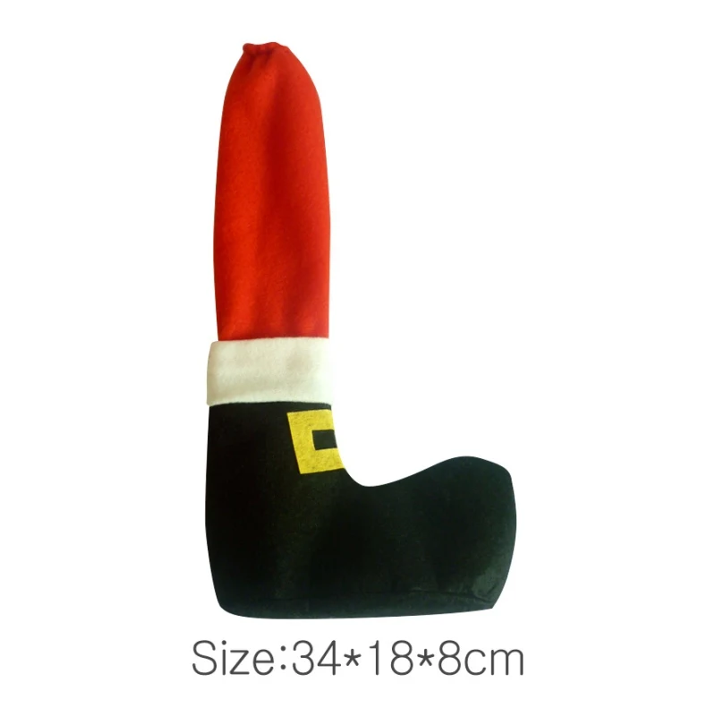 

Cyd- 4 pcs/set Funny DIY Christmas chair feet cover Christmas Decoration Tables and chairs foot covers Non-slip Cases