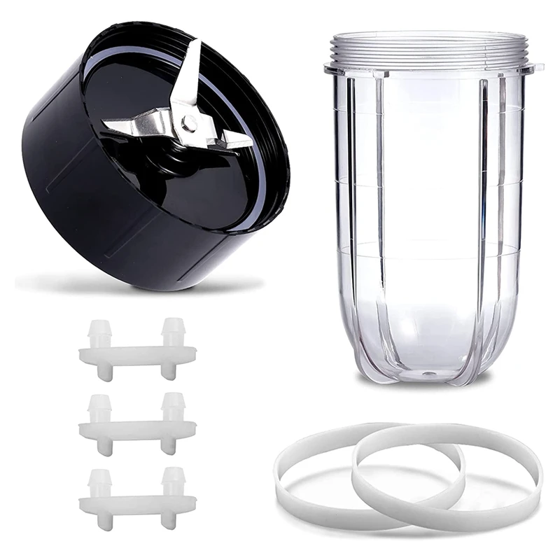 

7Pcs Replacement Cross Blades Compatible With Magic 250W MB1001 Series Blenders