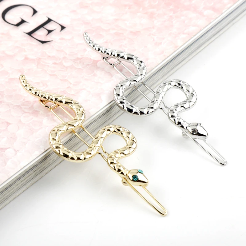 Модные Простые аксессуары для волос забавная металлическая маленькая