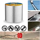 Инструмент для обновления дома, самоклеящаяся лента для оконных зазоров, герметичная изоляционная лента для крыши, бутиловая лента для ремонта труб и трещин, алюминиевая фольга