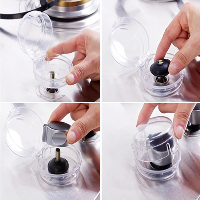 4/3/2/1Pcs Kitchen Oven Gas Cooker Button Cover Knob Switch Protective Protector Security Lock Lid Infant Child Protection | Дом и сад