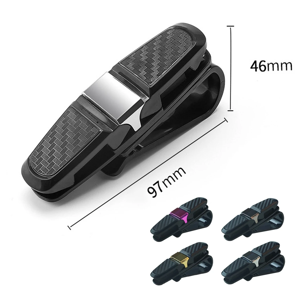 

1PCS Car Accessories Interior Car Glasses Case Auto Sun Visor Glasses Holder Sunglasses Clip Card Holder Eyeglasses Accessories