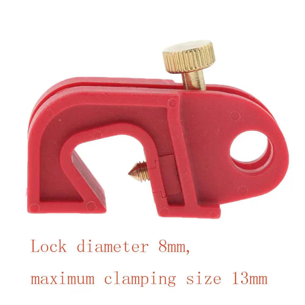 Огнемер универсальный автоматический выключатель запирающийся красный с винтом