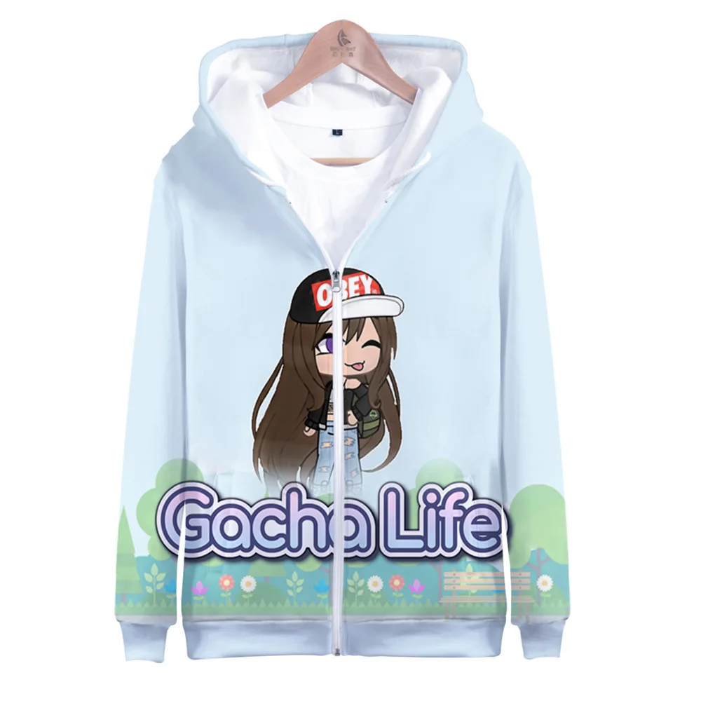 

Men's role playing anime style hoodie 3D printing fashion casual zipper men's and women's long-sleeved pullover oversized punk