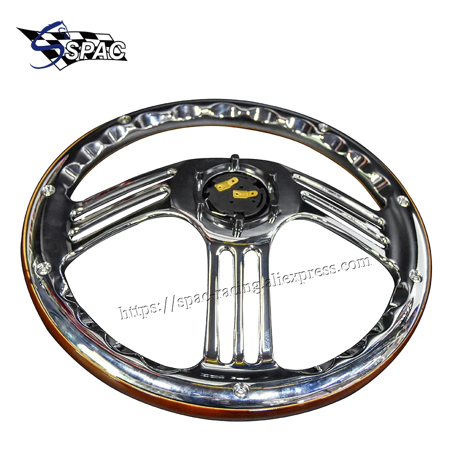 Универсальный НАСТОЯЩИЙ ДЕРЕВЯННЫЙ гоночный руль для автомобиля спортивный