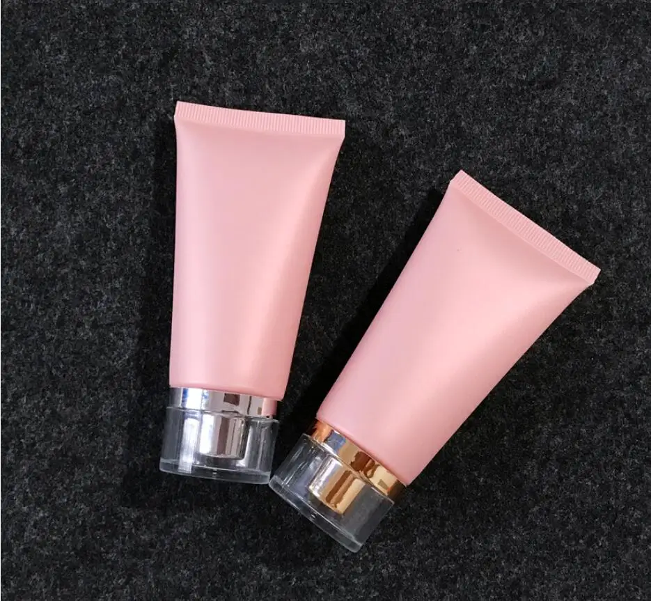 Пластиковый розовый Мягкий Тюбик 50 мл мягкое средство для мытья рук крем