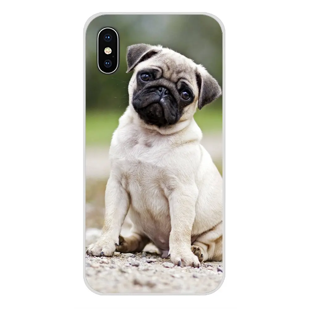 Для samsung A10 A30 A40 A50 A60 A70 Galaxy S2 Note 2 3 большое ядро Prime рисунком мопса в аксессуары для