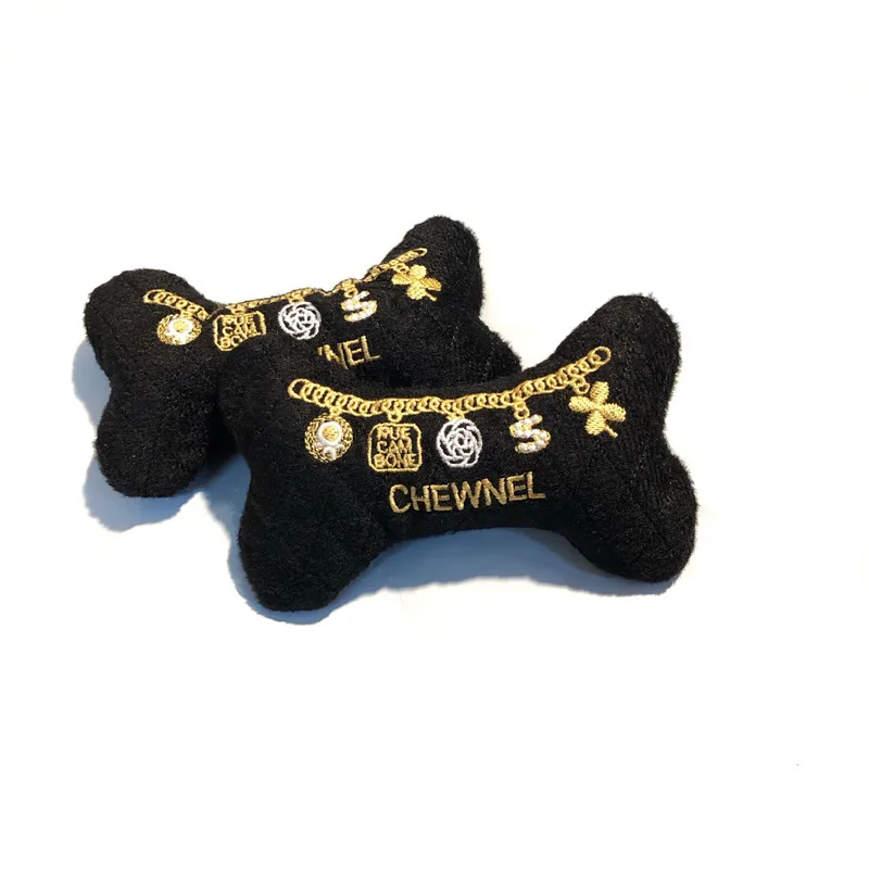 

Bone Dog Toy Pet Bite Resistant Plush Puppy Squeaky Toy for Dogs Molar Chew Toys Luxury Dog Gift Juguetes Para Perros