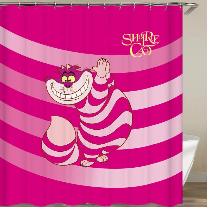 Водонепроницаемая душевая занавеска Алиса в стране чудес