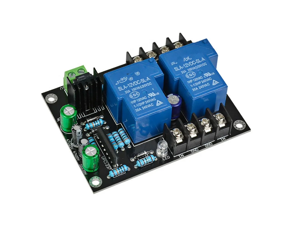 

UPC1237 2.0 High Power Speaker Protection Board Kit Parts Reliable Performance 2 channels For DIY HIFI Amplifier