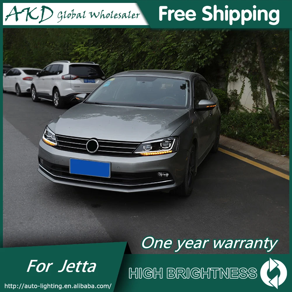 Фары для VW Jetta 2011- Mk6 DRL дневные ходовые огни головная лампа светодиодный Биксеноновая лампа Противотуманные фары тюнинг автомобильные аксессуары