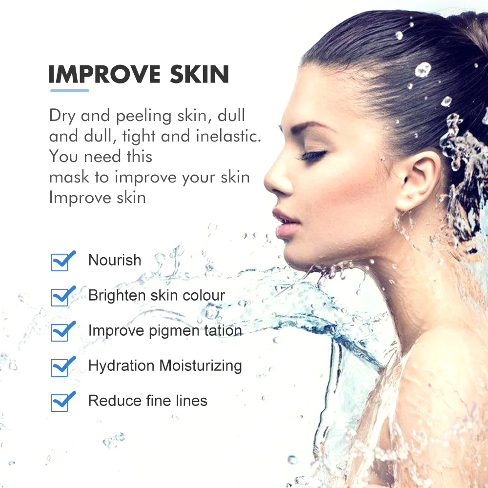 Коллагеновая омолаживающая маска для лица лифтинг против морщин красоты