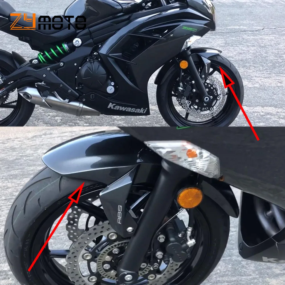 Для KAWASAKI Ninja 650 2012 2013 2014 2015 2016 ER6N ER6F ER 6N 6F Ninja650 обтекатель переднего крыла крышки