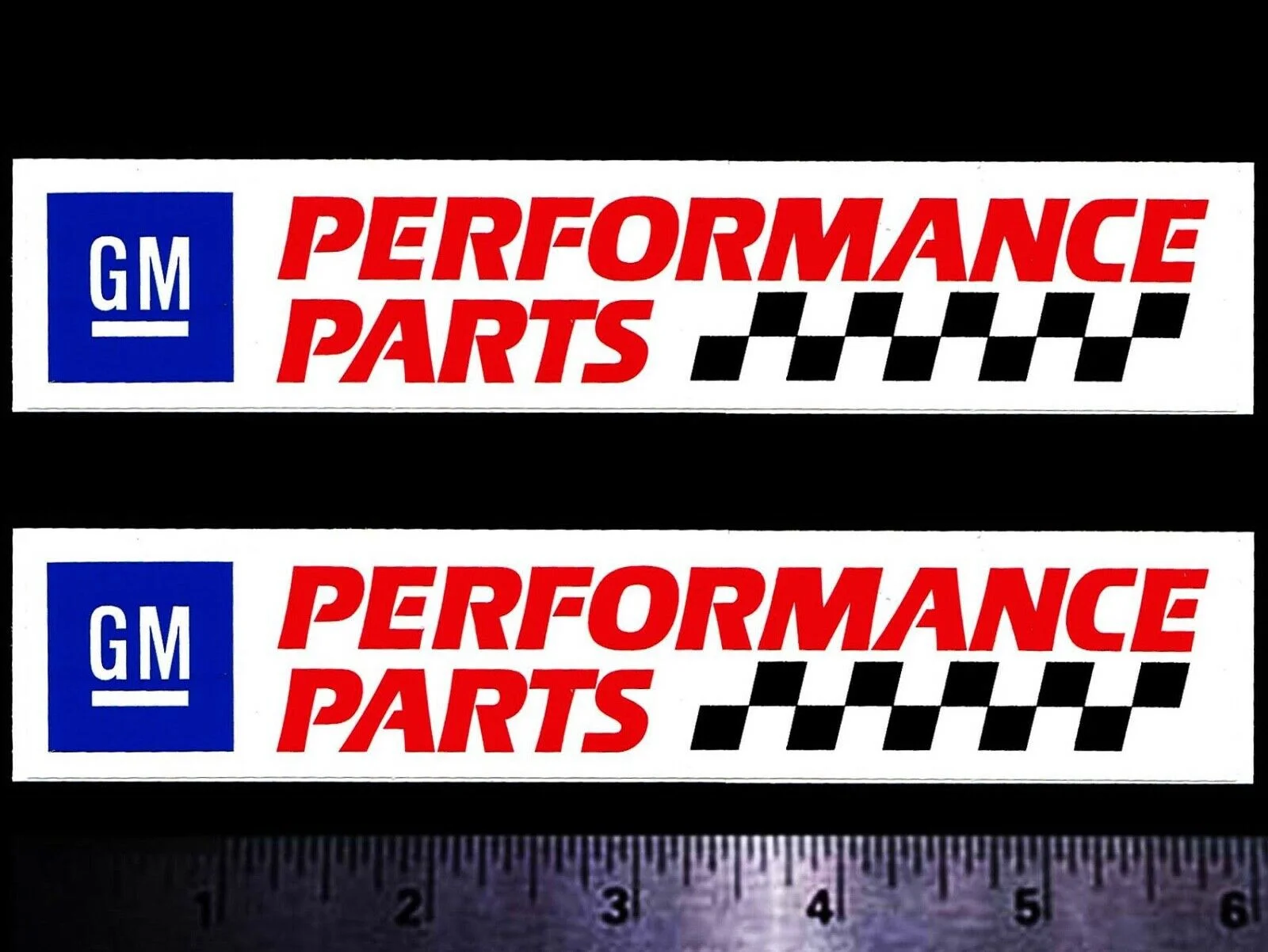 

For x2 GM Performance Parts Original Vintage Racing Decal/Stickers CHEVY OLDS