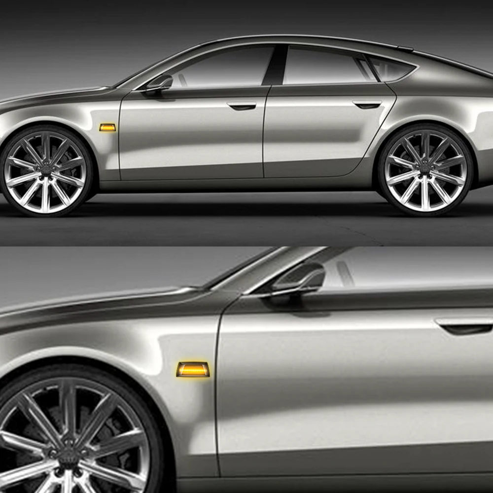 2 шт. Динамический светодиодный маркер светильник боковые зеркала автомобиля Fender