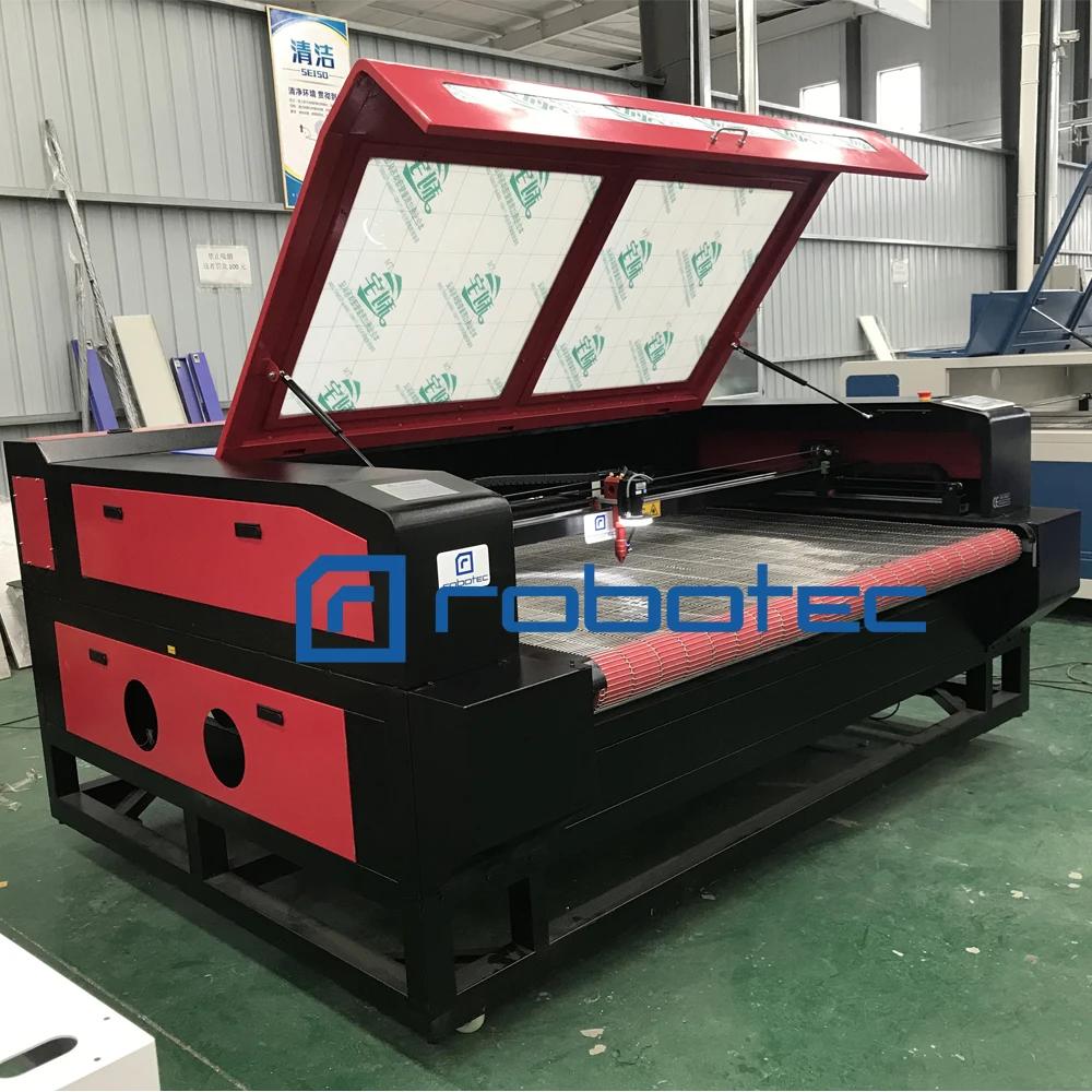 Автоматическая подача co2 CNC CCD камера сканирующая Лазерная резка машина для ткани
