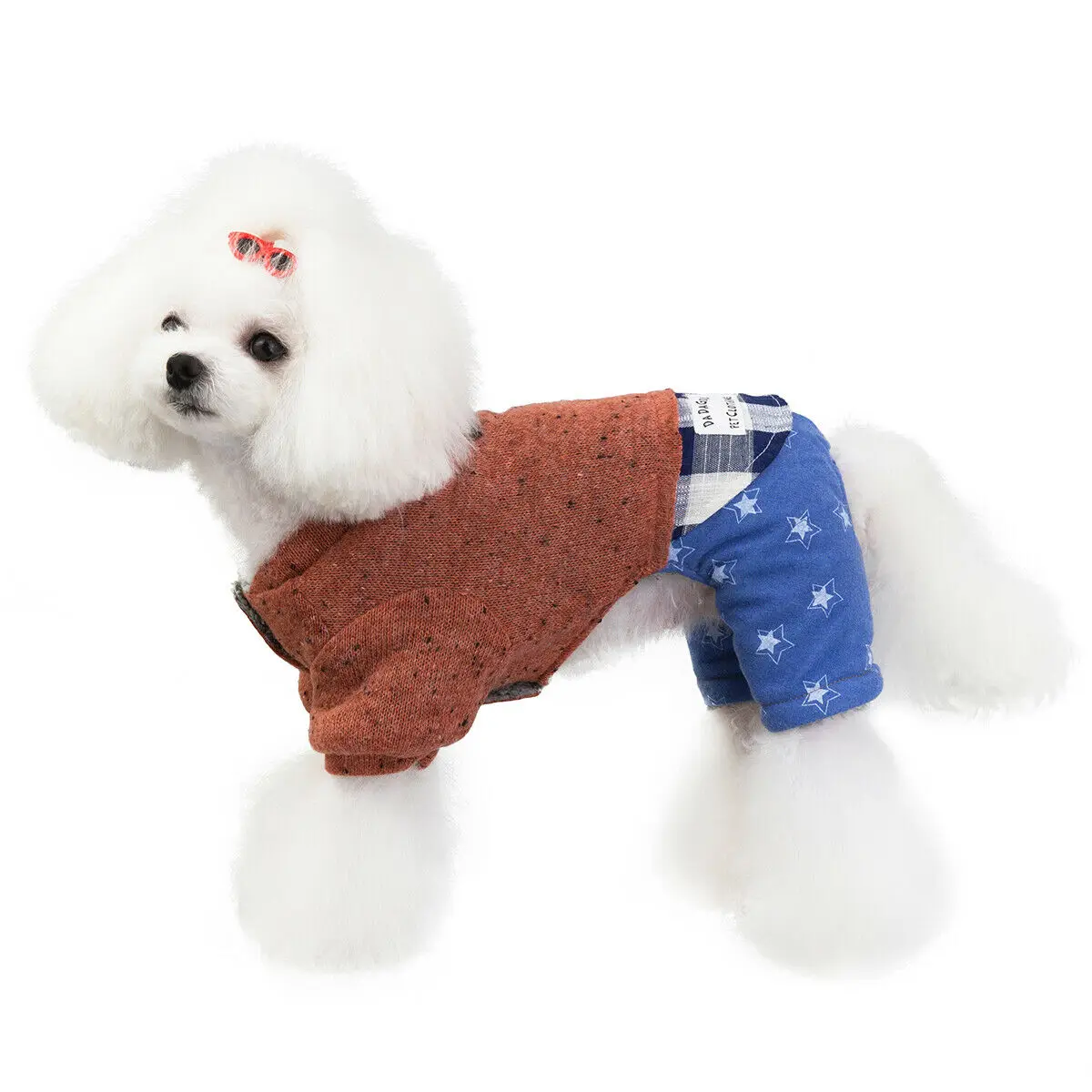 Зимняя одежда для домашних животных отдыха теплая куртка щенков комбинезон