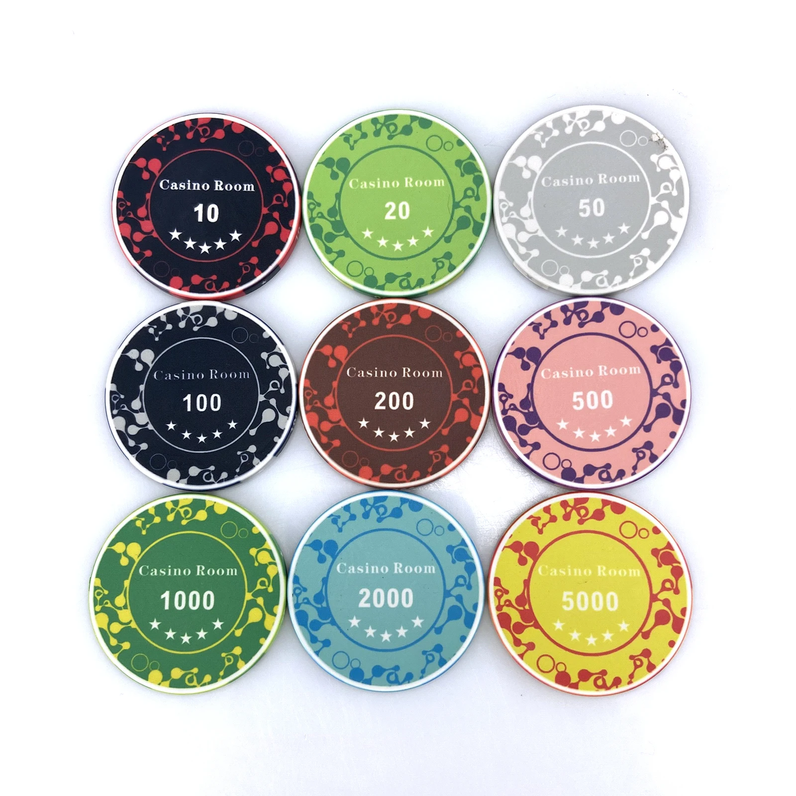 Готовые к отправке керамические покерные чипы новый дизайн 10 г завод 39 мм больше