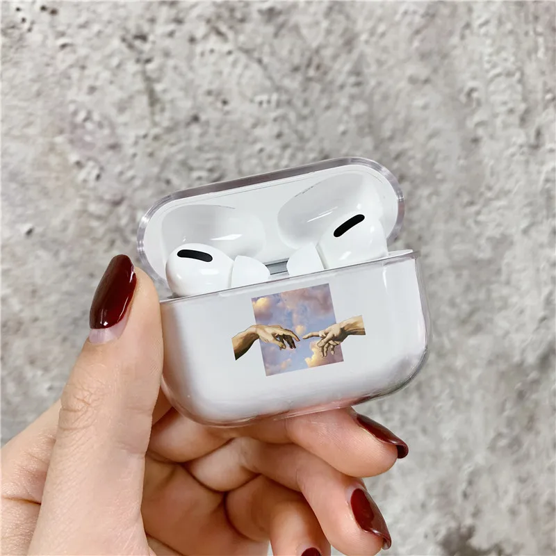 Style 4 Модный Забавный чехол для Apple Airpods Pro, прозрачный жесткий чехол для Air pods Pro, защитный чехол для гарнитуры - Цвет: Style 4