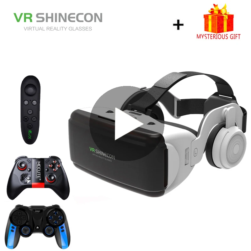 VR Shinecon шлем 3D гарнитура Виртуальная реальность очки для iPhone Android смартфон Viar