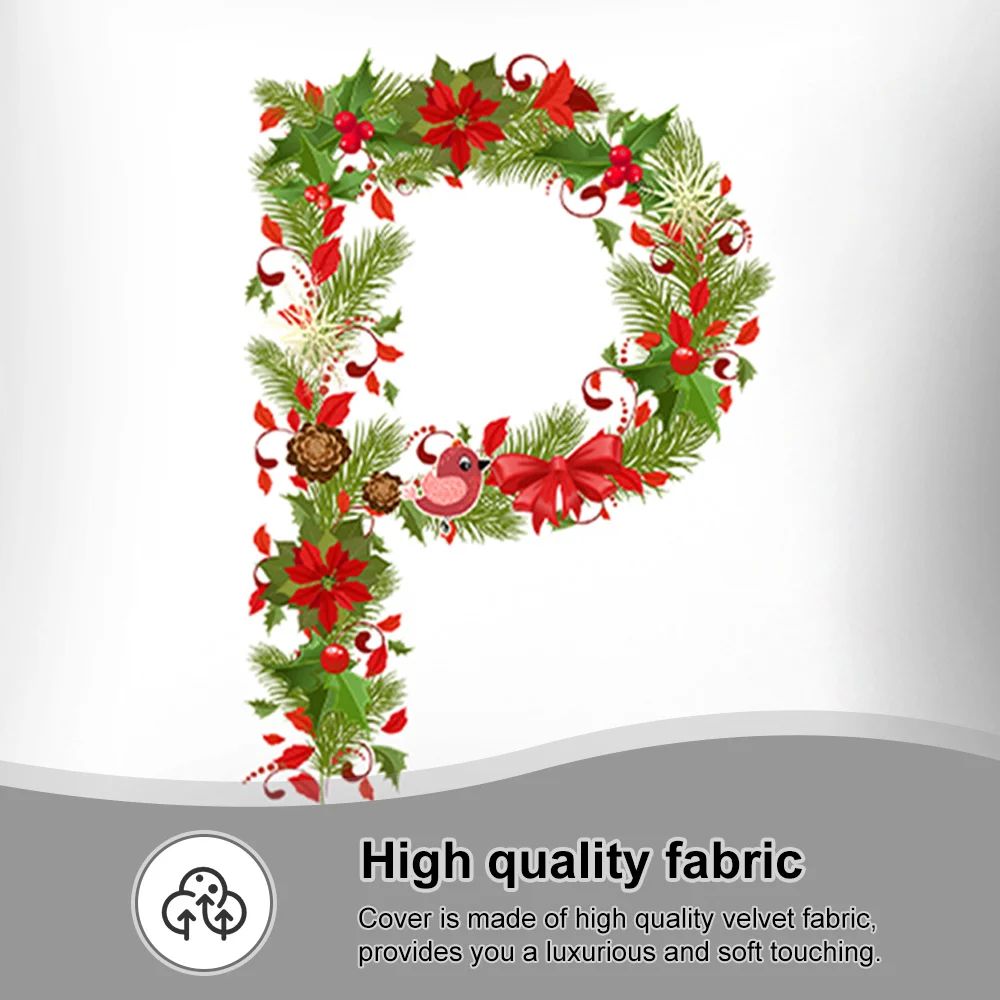 Рождественский чехол для подушки из хлопка и льна с блестками удобный дивана