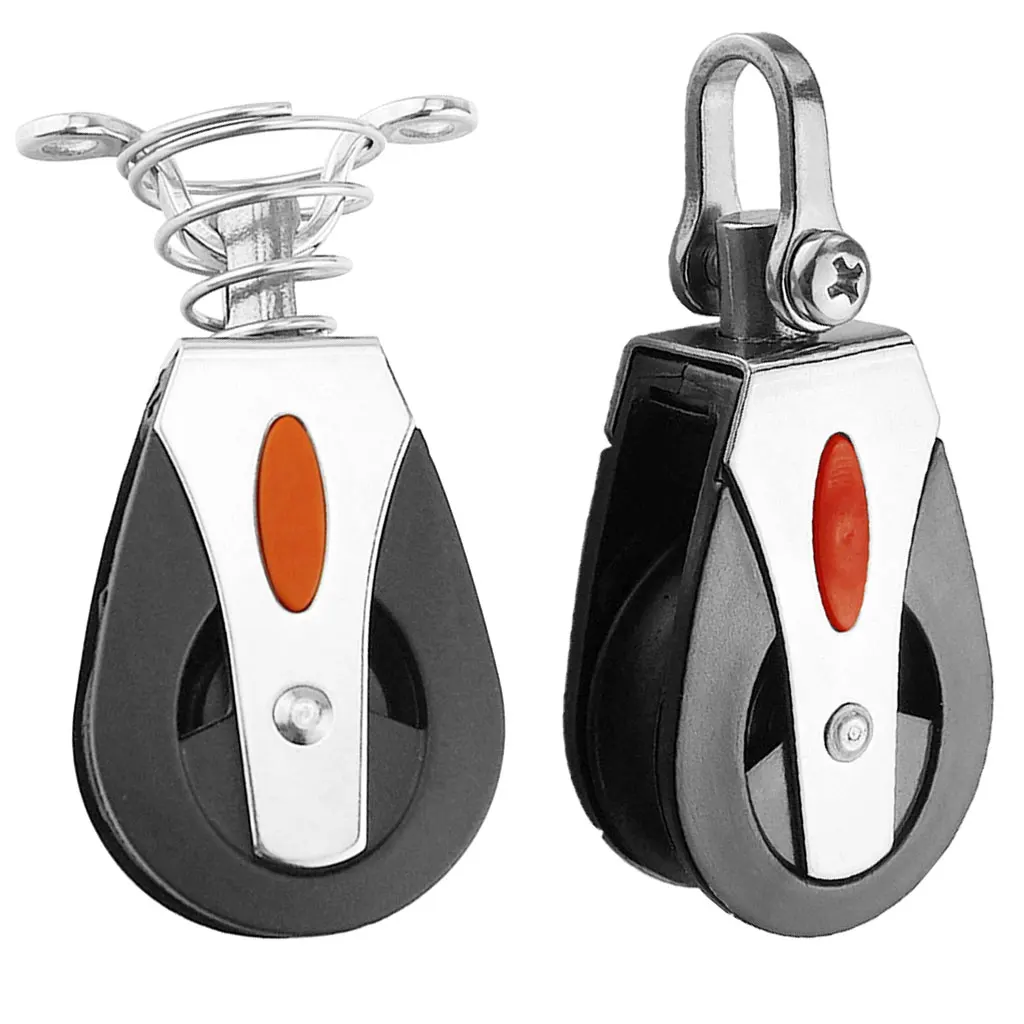 

1500 Lbs Loading Gym Single Pulley Sailing Boat Kayak Pulley Block Single Wheel Swivel Lifting Rope Pulley Roller