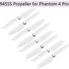 Пропеллеры с низким уровнем шума для DJI Phantom 4 Pro V2.0, пропеллеры с быстрым креплением 9455S, аксессуары для лопасти винта, лезвие с шумоподавлением, 8 шт.