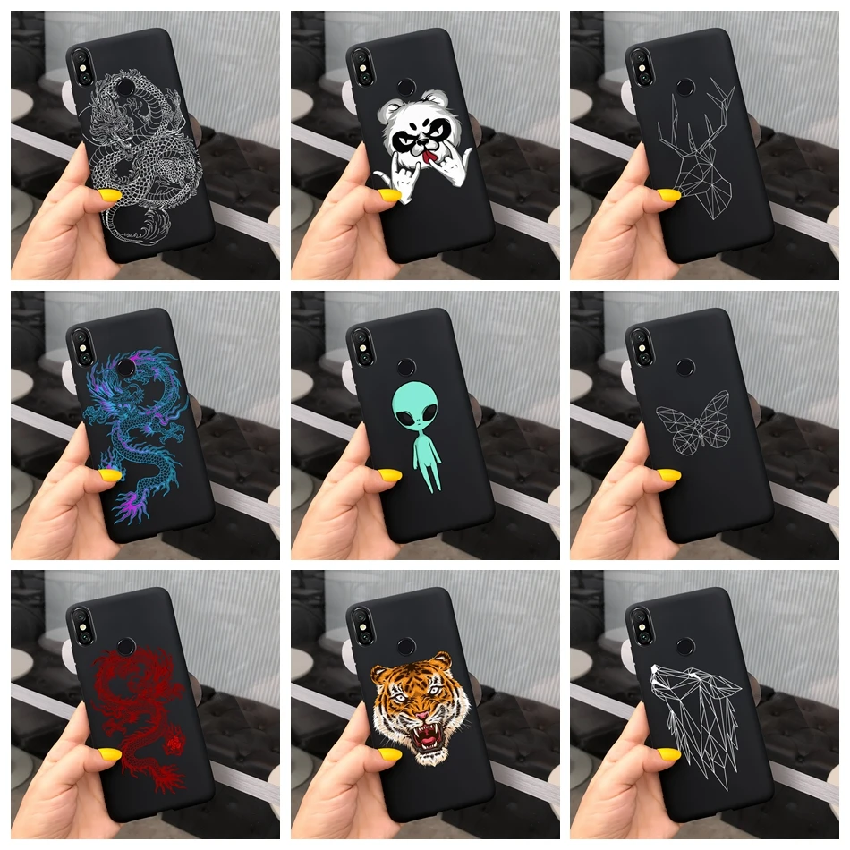 Чехол-накладка для Xiaomi Mi 8 силикон черный мягкий ТПУ | Мобильные телефоны и