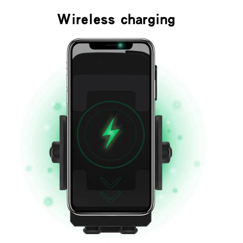 Держатель для телефона мотоцикла Qi Беспроводное зарядное устройство удлиненное