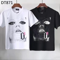 2021 new dsq2 high street trend mens printed t shirt dt871