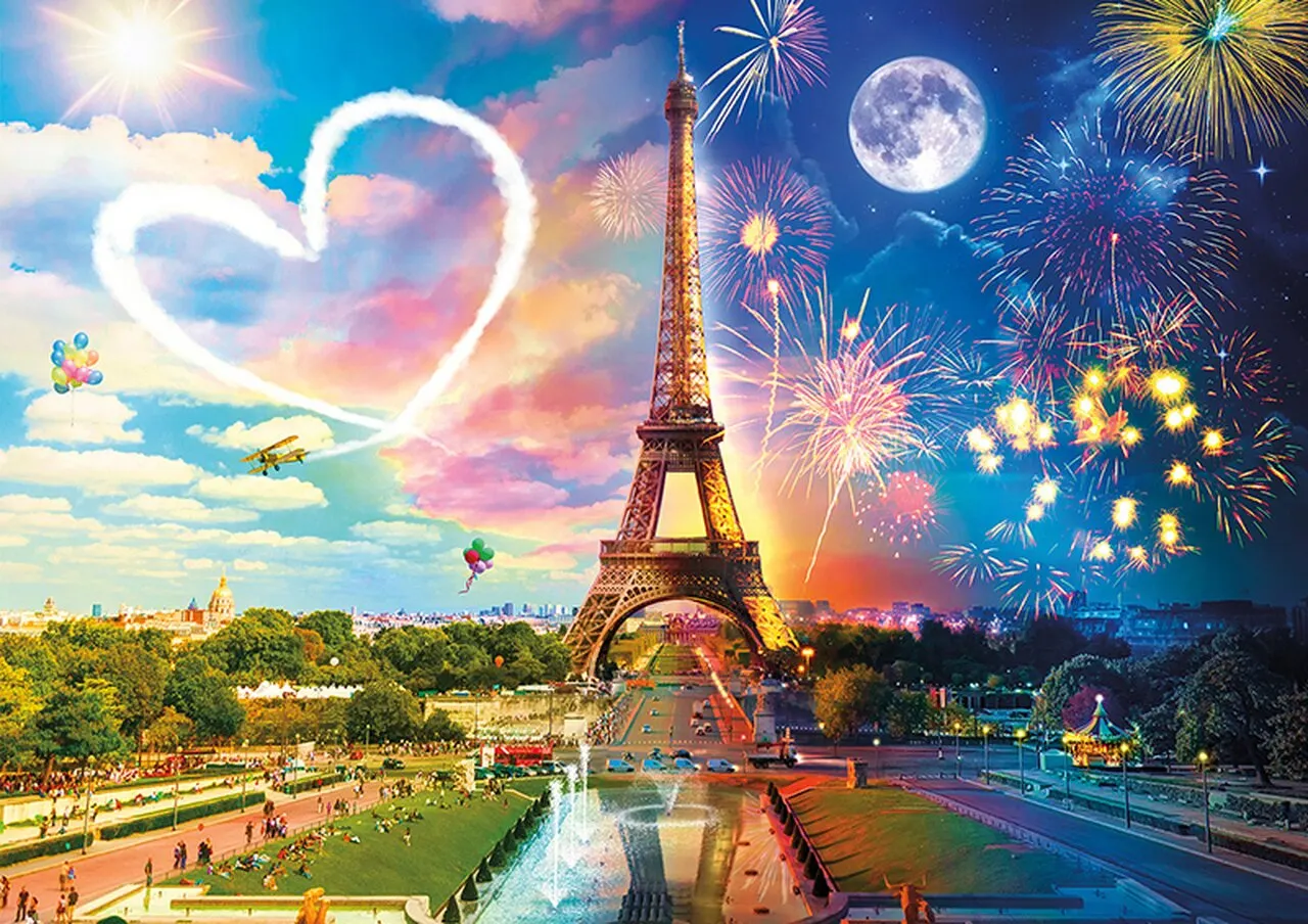 

JMINE Div 5D Париж Любовь Сердце Эйфелева башня полностью Алмазная краска наборы для вышивки крестиком живописная 3D краска алмазами