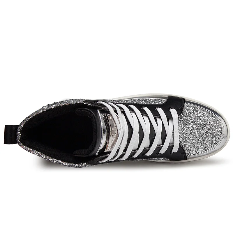 Мужские кроссовки с вышивкой черные повседневные Блестящие Кроссовки в стиле