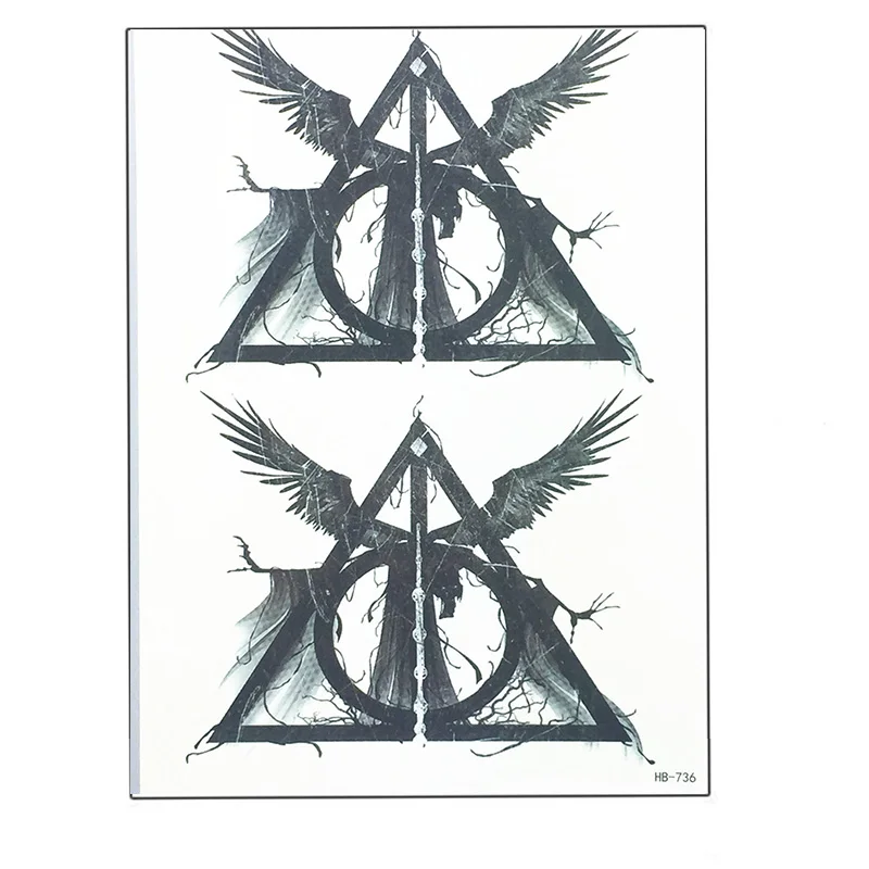 NEW Fashion Sexy Waterproof Tattoo Women Double Triangle Temporary | Красота и здоровье