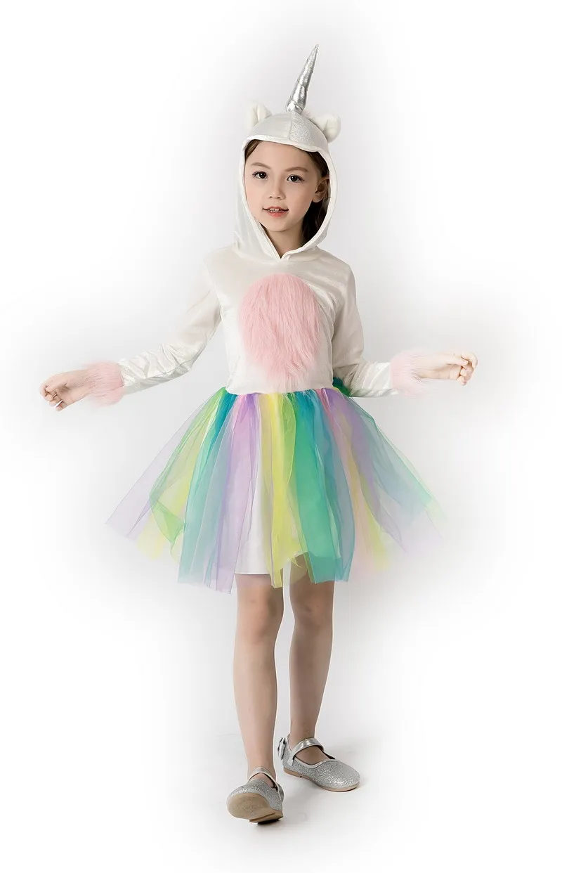 

Вечерние платья принцессы с единорогом для девочек на Хэллоуин