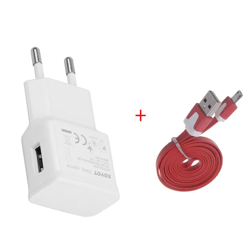 Лидер продаж! Адаптер с европейской вилкой 5 в 2 А + Кабель micro usb для зарядки и