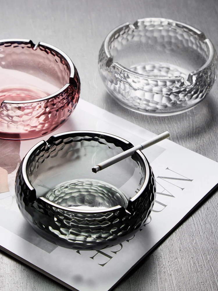 Стеклянная пепельница для ресторана гостиной отеля украшения дома|Пепельницы| |