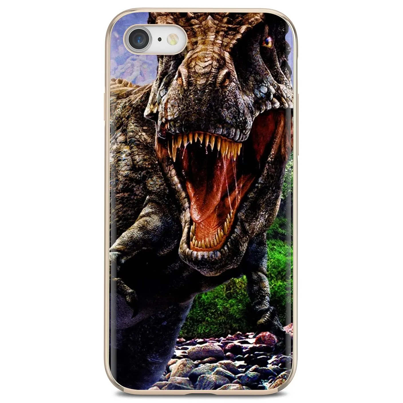 Чехол для iPhone 11 Pro 4 4S 5 5S SE 5C 6 6S 7 8X10 XR XS Plus Max iPod Touch мягкий чехол с динозавром парка