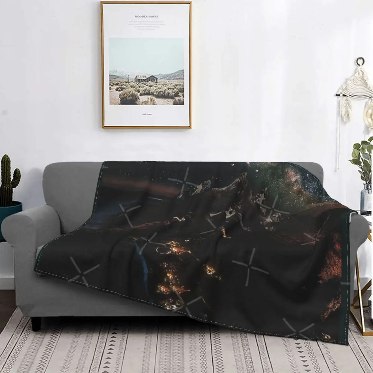 

Velaris-colcha a cuadros para cama, manta de lana para bebé