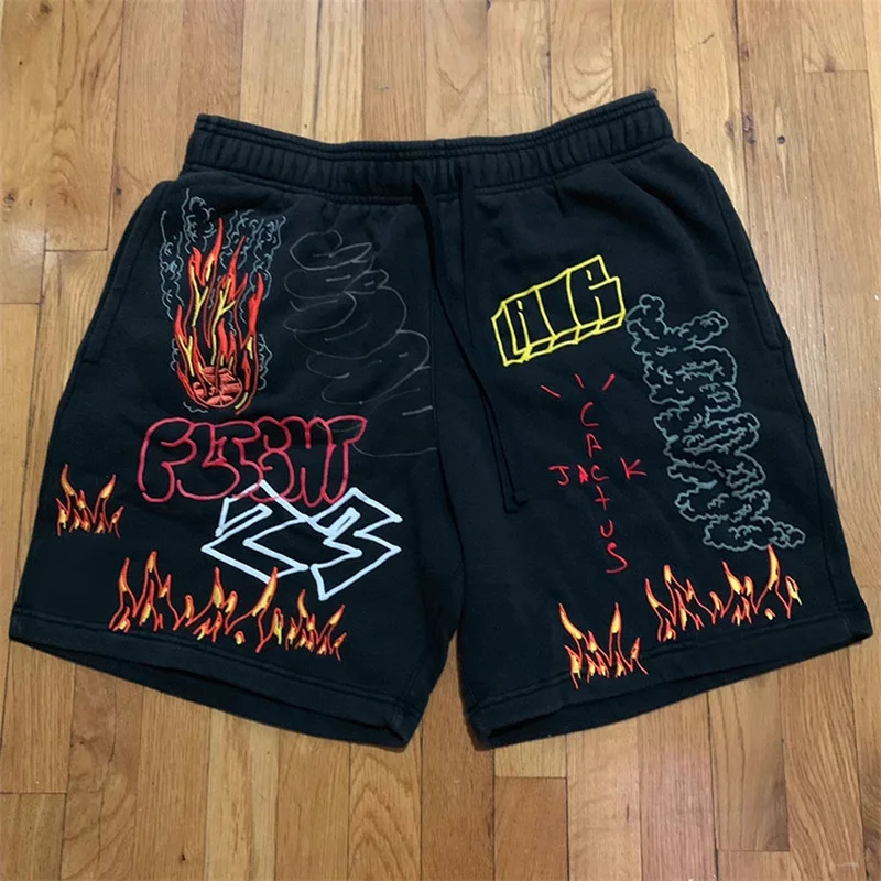 

Travis Scott Astroworld Tour Graffiti Shorts 19SS Summer Men Women Shorts Casual High Qualit Tour Shorts